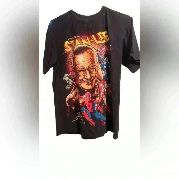 Black Timer’s salute to Stan Lee cotton t-shirt  size L - Picture 1 of 4
